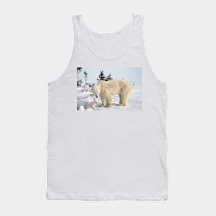 Mom and polar bear cub Tank Top